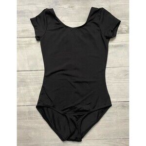 Black Bloch Little Girl Dance Leopard, Size 4-6